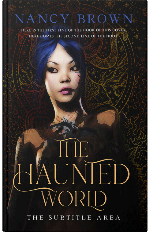 Front view of Premade Fantasy Book Cover - Cod Gray