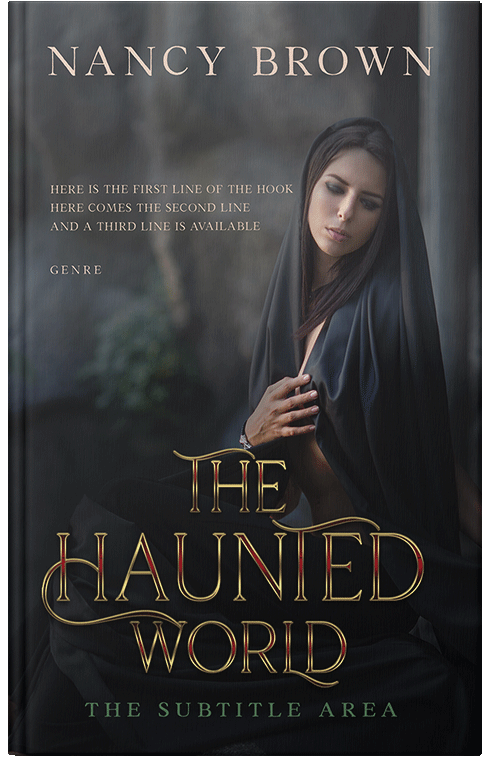 Front view of Premade Fantasy Book Cover - Shark