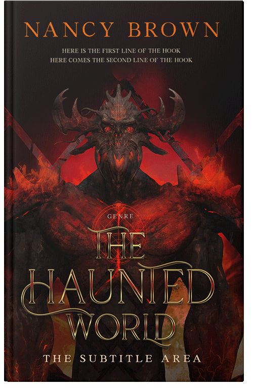 Front view of Premade Fantasy Book Cover - Asphalt