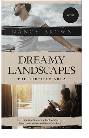 Pre Made Book Cover Swirl