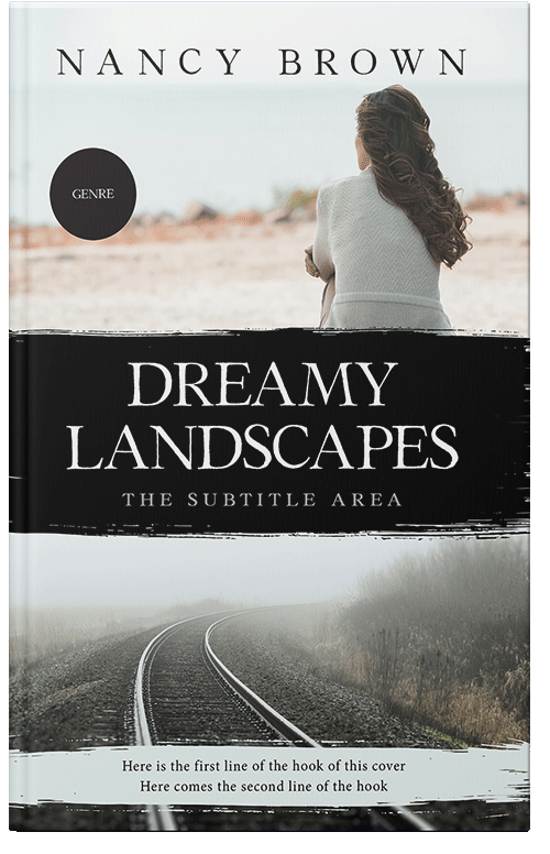 Front view of Premade Literary Fiction Book Cover - Cod Gray