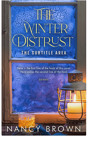 Pre Made Book Cover Cerulean Blue