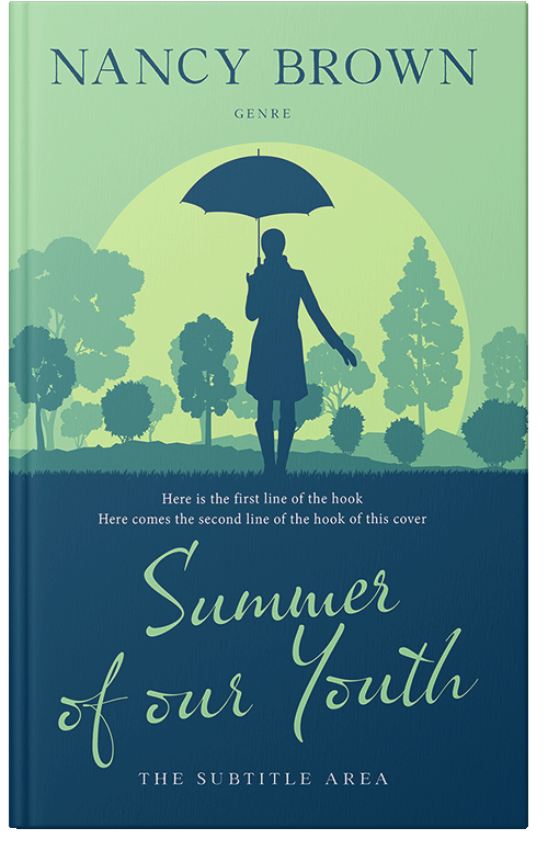 Front view of Premade Literary Fiction Book Cover - Chathams Blue