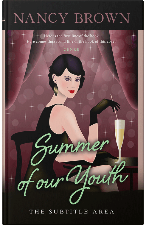 Front view of Premade Historical Book Cover - Night Rider