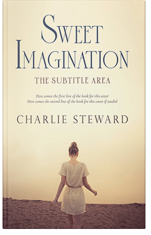 Premade Book Cover Citrine White