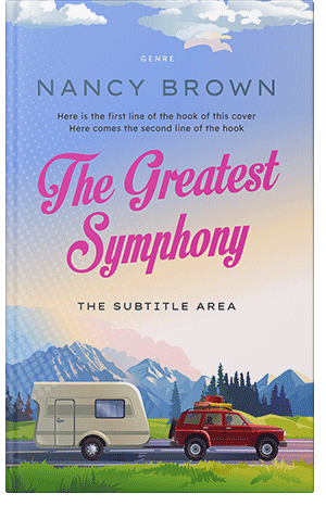 Premade Book Cover Blue Haze