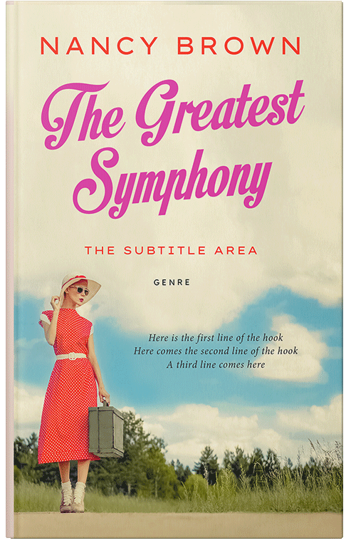 Front view of Premade Chick Lit Book Cover - Tana