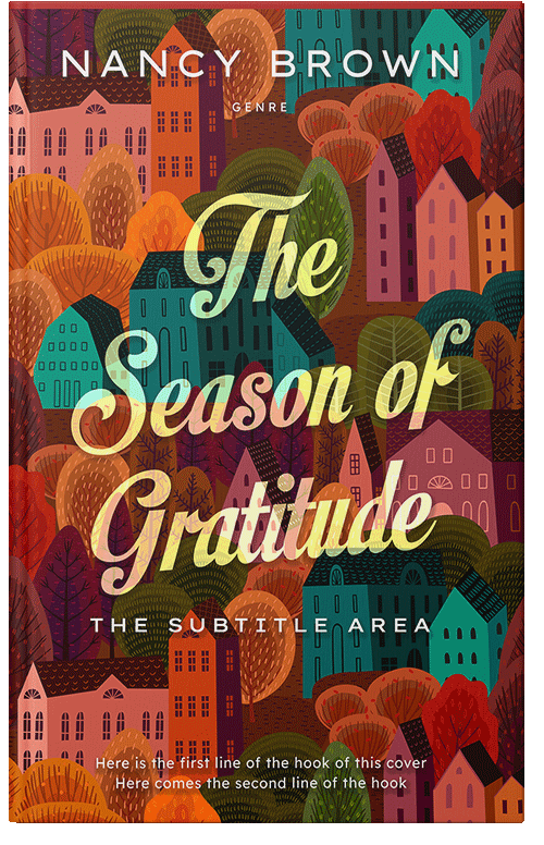 Front view of Premade Literary Fiction Book Cover - Black Marlin