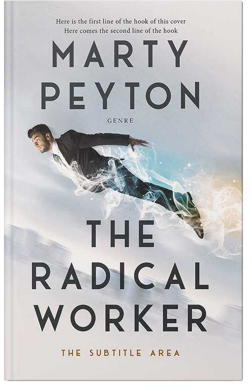 Front view of Premade Business Book Cover - Iron