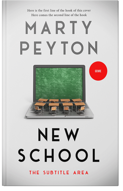 Front view of Premade Business Book Cover - Gray Asparagus