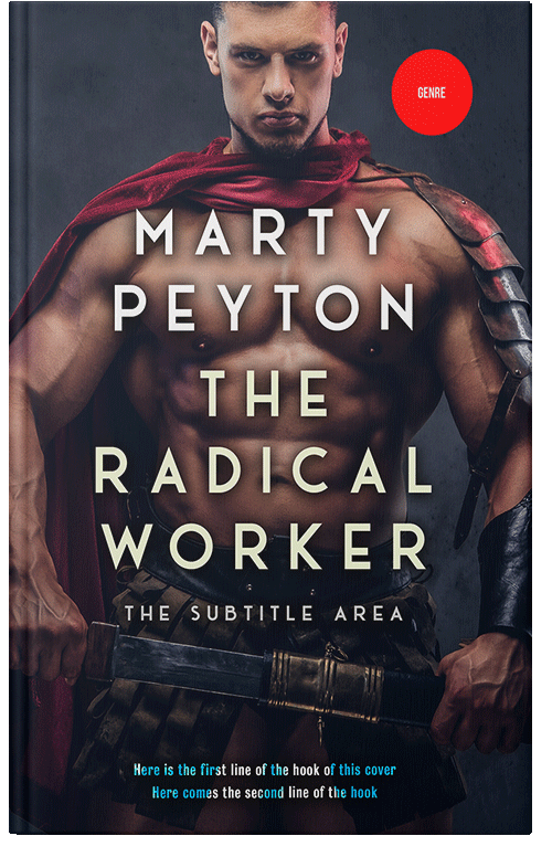 Front view of Premade Action & Adventure Book Cover - Steel Gray