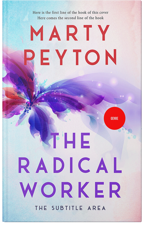 Front view of Premade Abstract Book Cover - Snuff