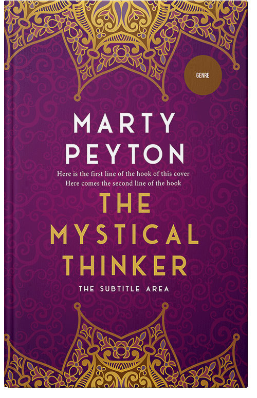 Front view of Premade Religion & Spirituality Book Cover - Rose Bud Cherry