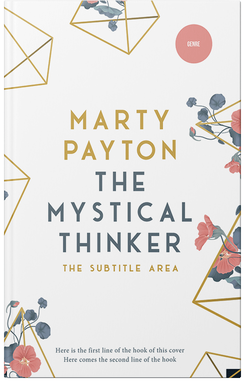 Front view of Premade Abstract Book Cover - Eunry