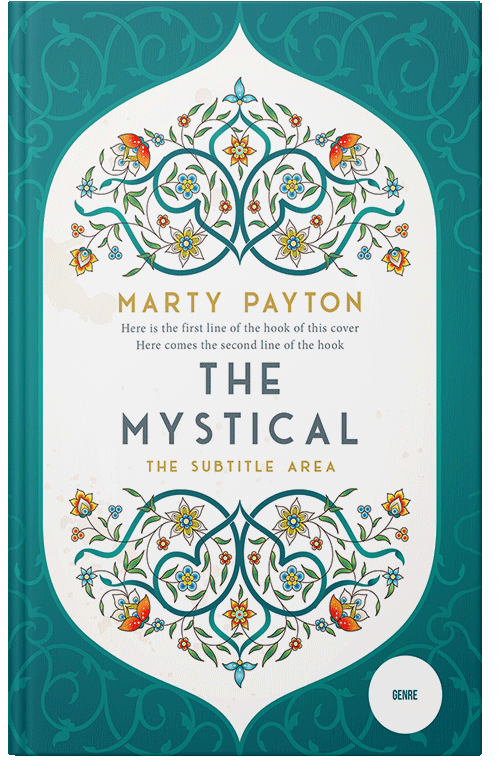 Front view of Premade Religion & Spirituality Book Cover - Surfie Green