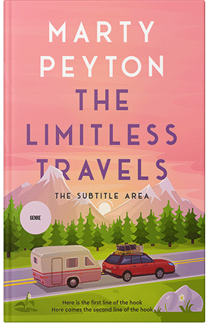 Premade Book Cover Sea Pink