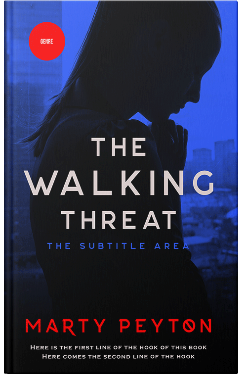 Front view of Premade Mystery & Thriller & Suspense Book Cover - Ebony