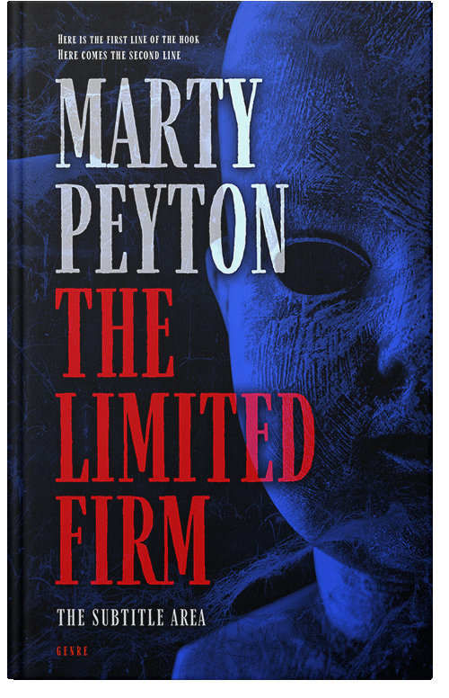 Front view of Premade Horror Book Cover - Chestnut Rose