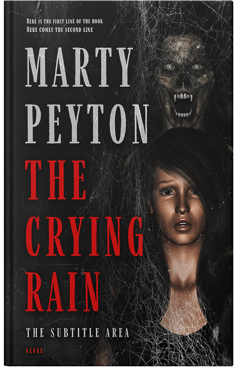 Front view of Premade Horror Book Cover - Contessa