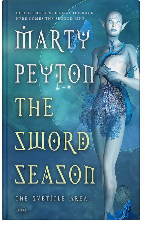 Front view of Premade Fantasy Book Cover - Calypso