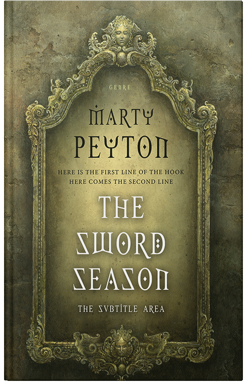 Front view of Premade Fantasy Book Cover - Verdigris