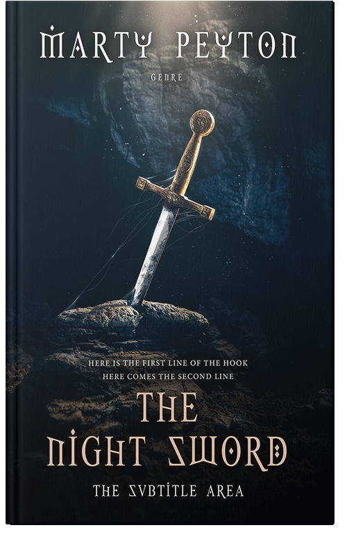 Front view of Premade Fantasy Book Cover - Ebony