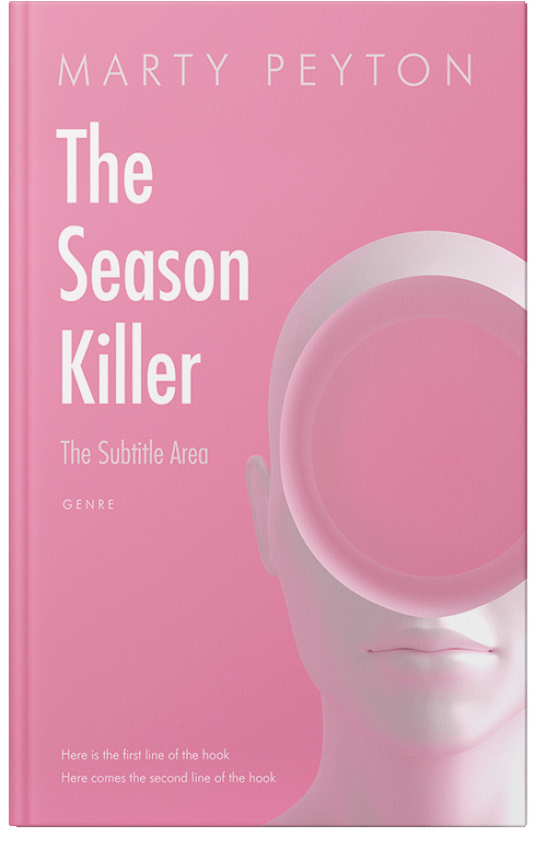 Front view of Premade Abstract Book Cover - Carissma