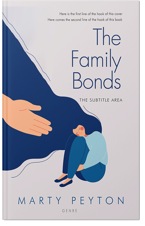 Front view of Premade Health & Mind & Body Book Cover - Catalina Blue