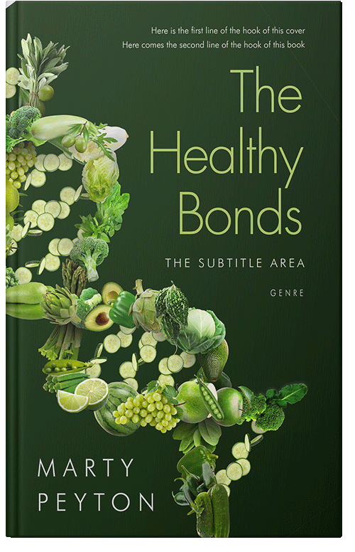 Front view of Premade Health & Dieting & Fitness Book Cover - Seaweed