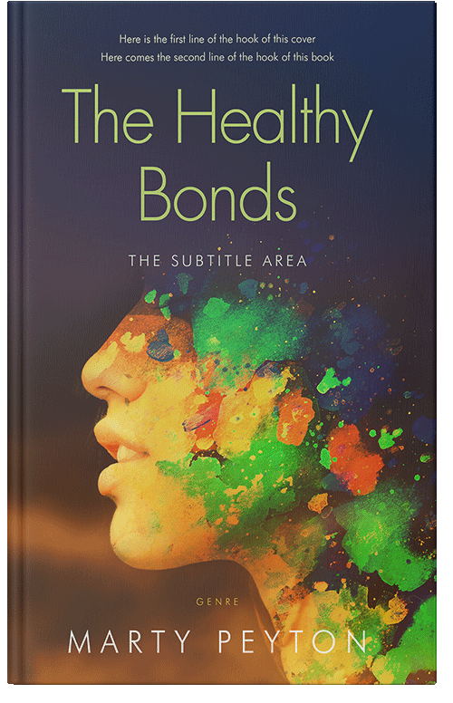 Front view of Premade Abstract Book Cover - Ship Gray