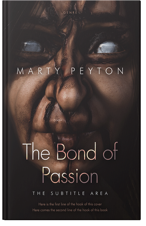 Front view of Premade Horror Book Cover - Cocoa Brown