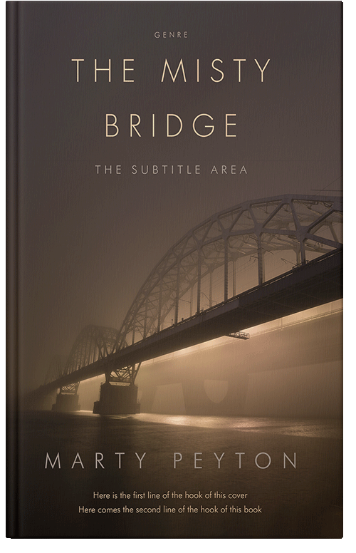 Front view of Premade Mystery & Thriller & Suspense Book Cover - English Walnut