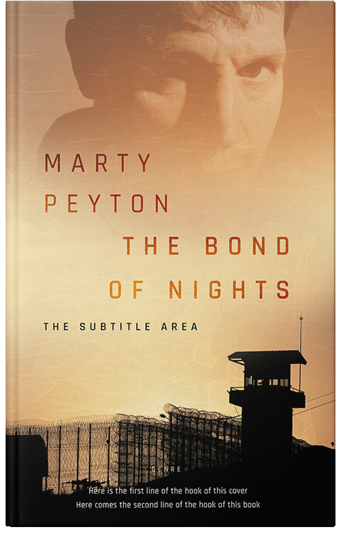 Front view of Premade Mystery & Thriller & Suspense Book Cover - Gold Sand