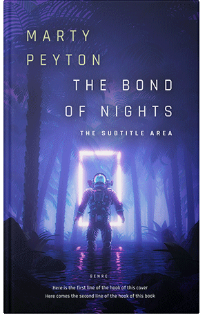 Premade Book Cover Astronaut