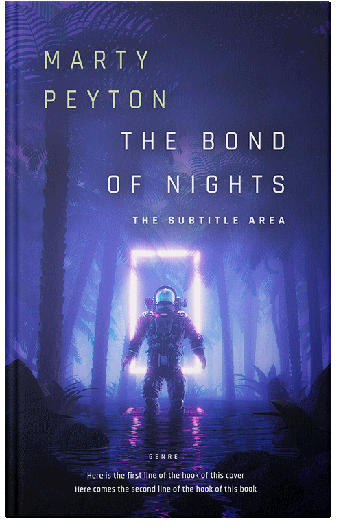 Front view of Premade Science Fiction Book Cover - Astronaut