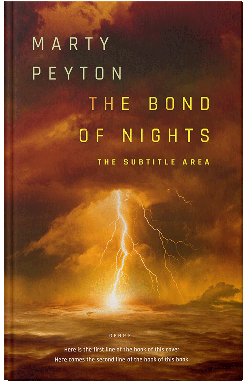 Front view of Premade Apocalyptica Book Cover - Kenyan Copper