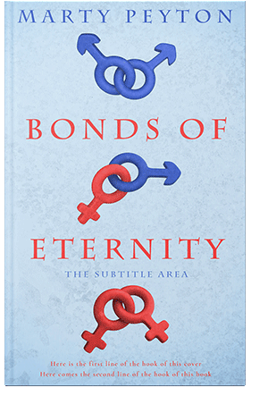 Pre Made Book Cover Tropical Blue