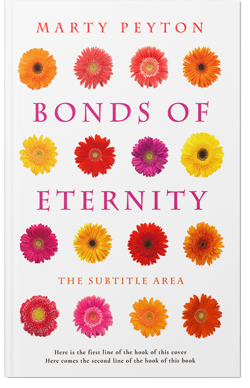 Front view of Premade Literary Fiction Book Cover - Peach Yellow