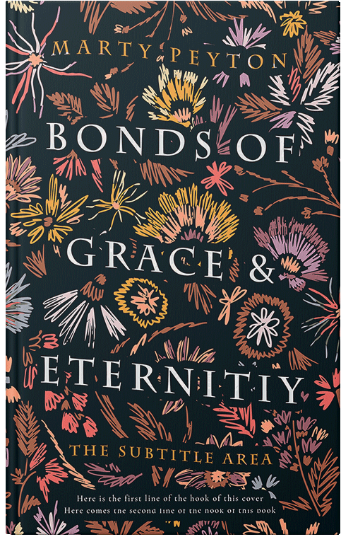 Front view of Premade Nature Book Cover - My Pink