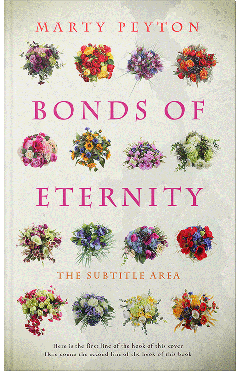 Front view of Premade Literary Fiction Book Cover - Satin Linen