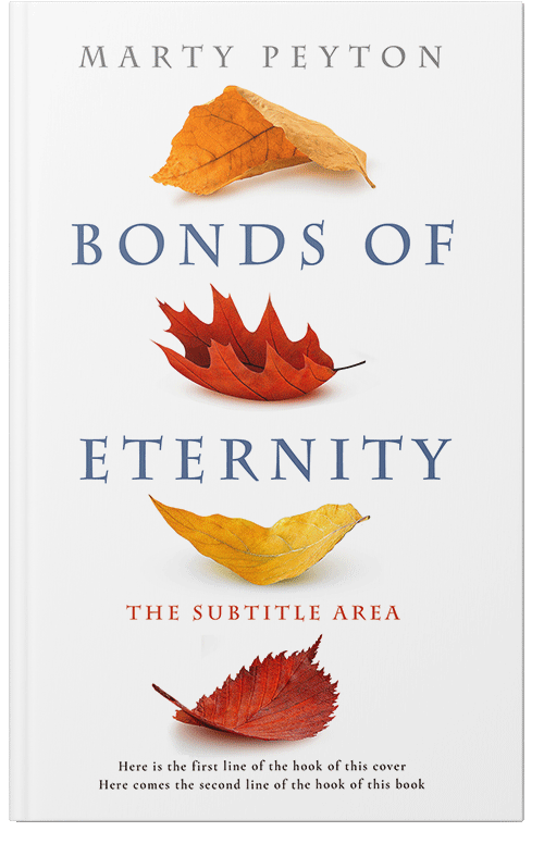 Front view of Premade Nature Book Cover - Stark White