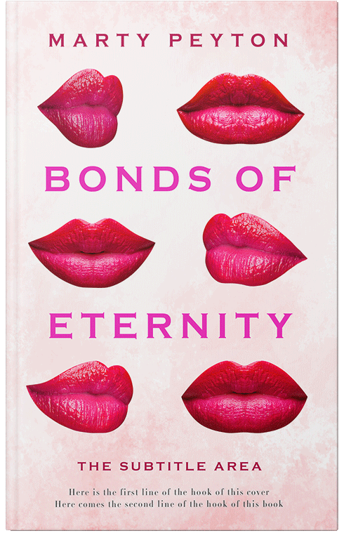 Front view of Premade Chick Lit Book Cover - Crimson