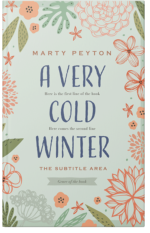 Front view of Premade Abstract Book Cover - Gray Nurse