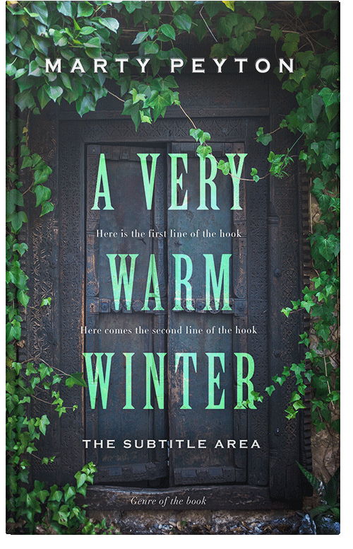 Front view of Premade Mystery & Thriller & Suspense Book Cover - Outer Space