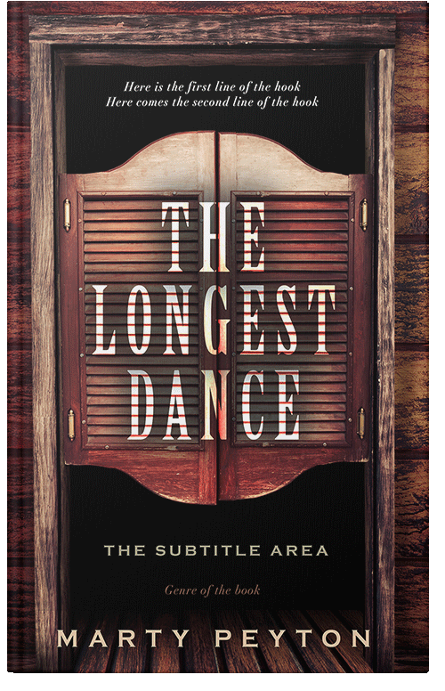 Front view of Premade Historical Book Cover - Cocoa Brown