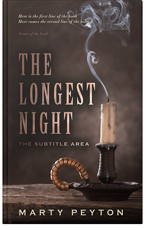 Premade Book Cover Cocoa Brown