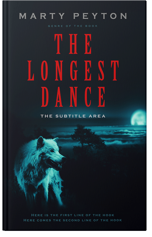 Front view of Premade Horror Book Cover - Black Pearl