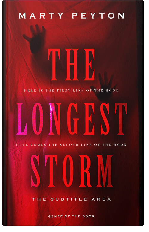 Front view of Premade Mystery & Thriller & Suspense Book Cover - Rustic Red