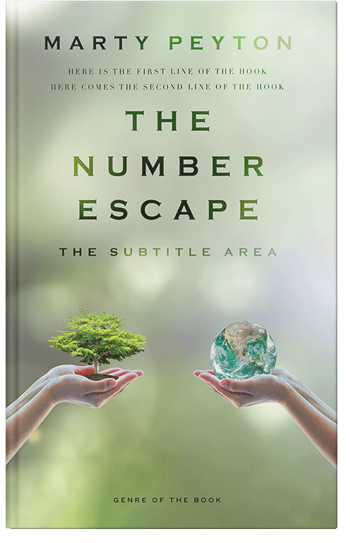 Front view of Premade Environment & Ecology Book Cover - Coriander