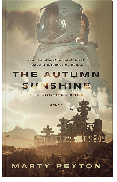 Front view of Premade Science Fiction Book Cover - Hillary